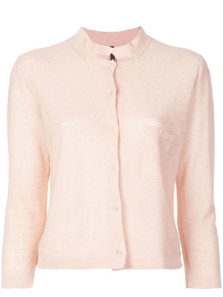 Daniela Gregis Peach Linen Cardigan - Neutrals