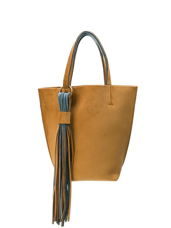Alila Two-tone Tote Bag - Brown