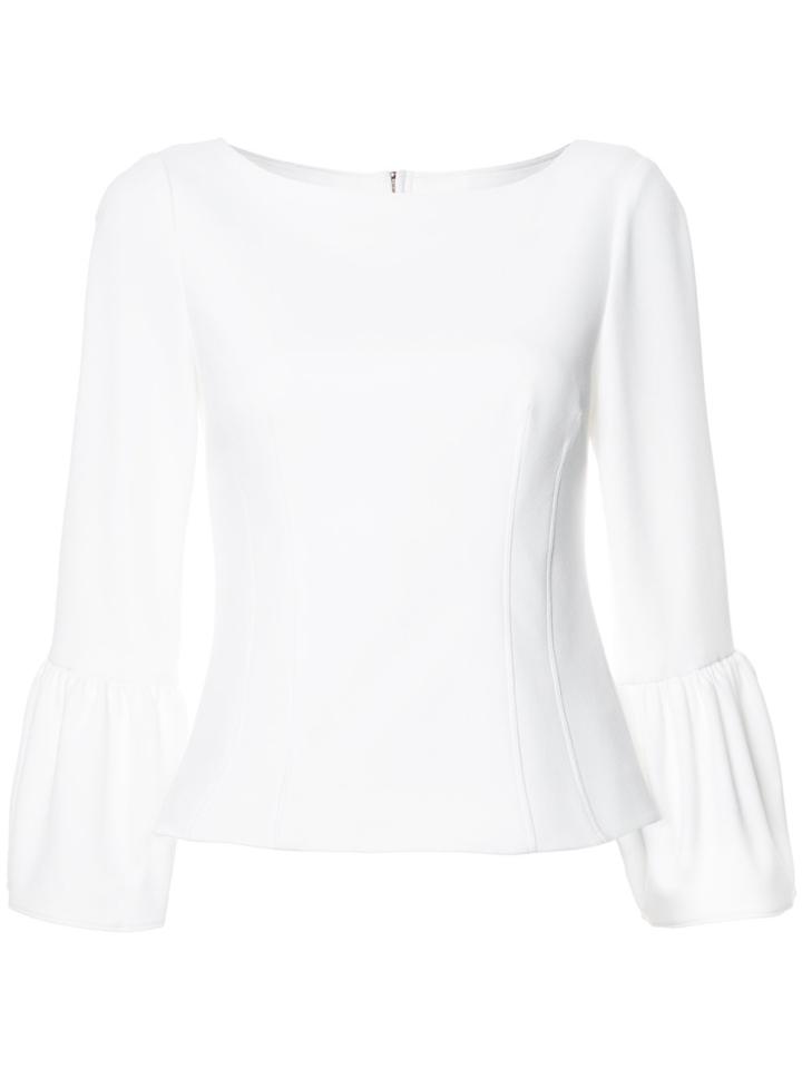 Tibi Slim Bell Sleeved Blouse - White