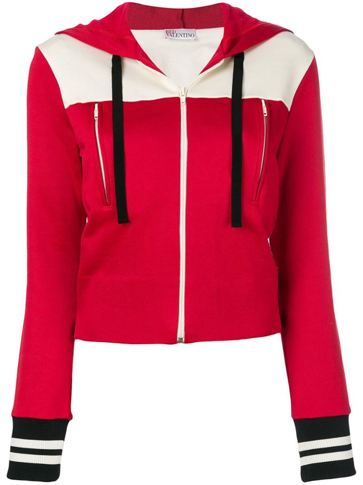 Red Valentino Two-tone Hooded Jacket