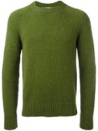 Raglan Sleeve Jumper - Men - Nylon/wool/alpaca - Xl, Green, Nylon/wool/alpaca, Ami Alexandre Mattiussi