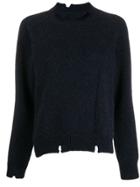 Maison Margiela Textured Jumper - Blue