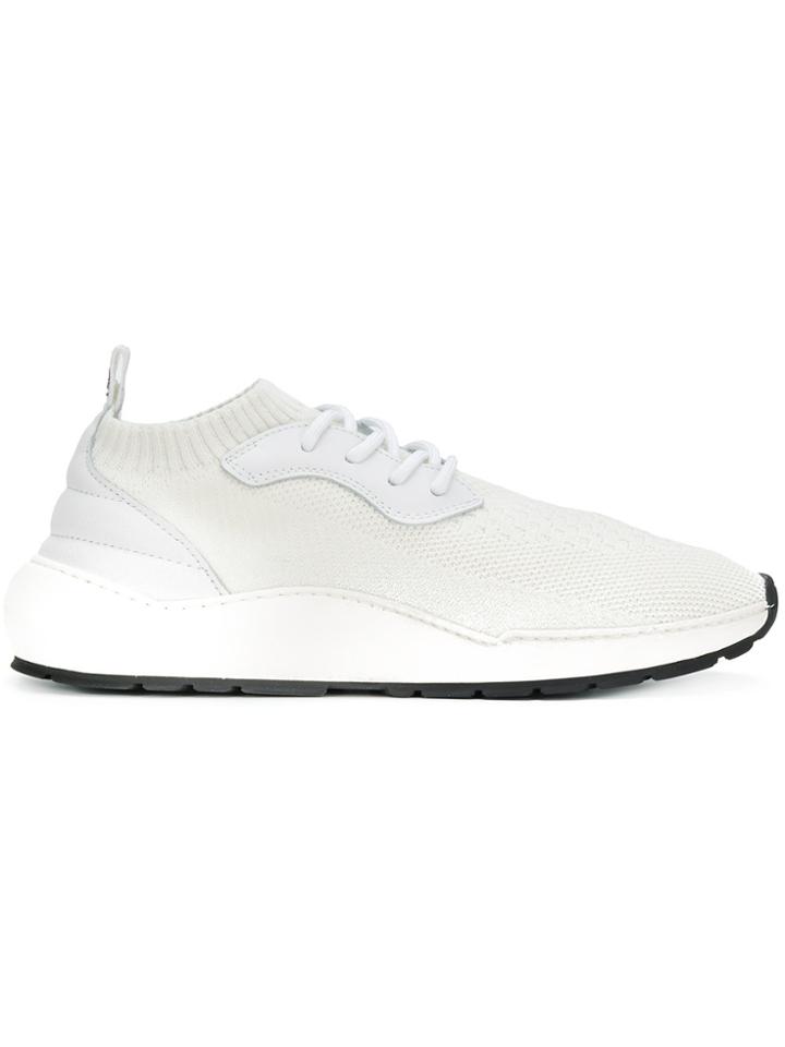 Filling Pieces Lace-up Sock Sneakers - White
