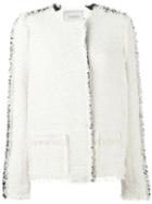 Lanvin Frayed Trim Boucle Jacket