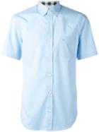 Burberry Classic Shirt, Men's, Size: Small, Blue, Cotton/spandex/elastane