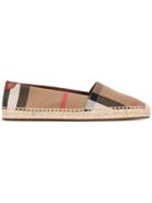 Burberry Checked Espadrilles - Nude & Neutrals