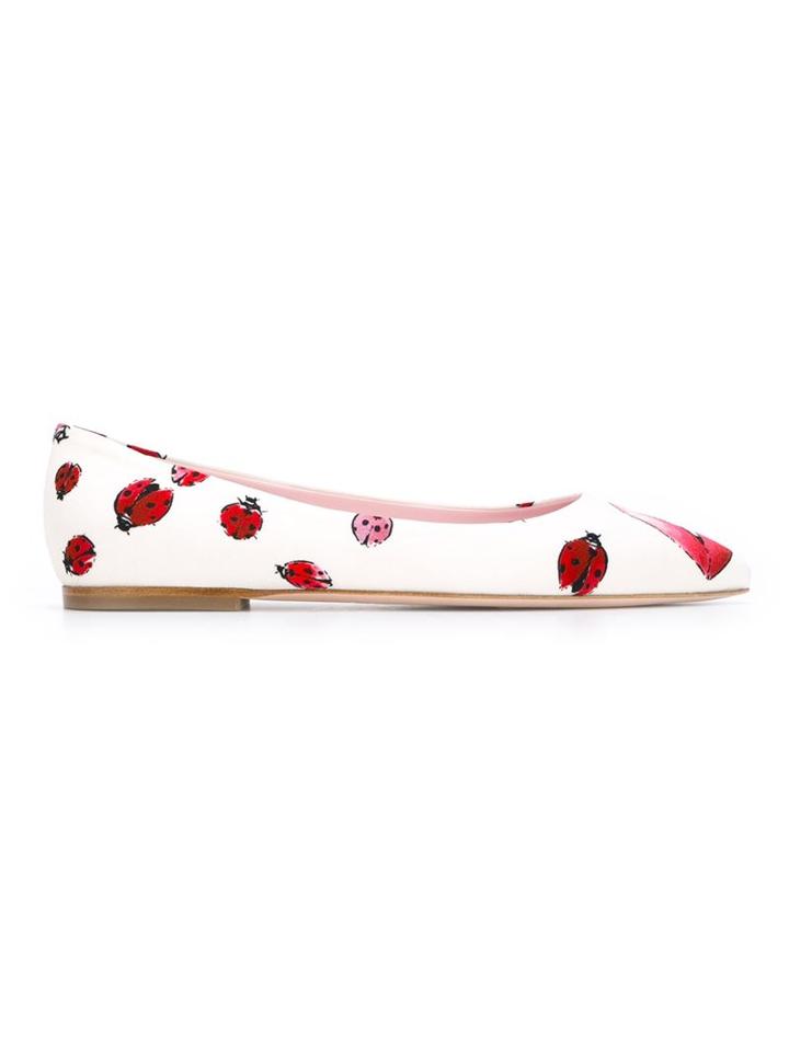 Giamba Lip Print Ballerinas