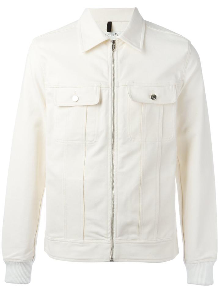 A.p.c. Carter Zipped Shirt Jacket, Men's, Size: Small, White, Cotton