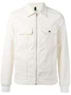 A.p.c. Carter Zipped Shirt Jacket, Men's, Size: Small, White, Cotton
