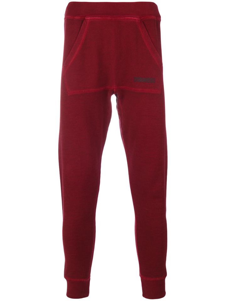 Dsquared2 - Pouch Pocket Track Pants - Men - Cotton - M, Red, Cotton