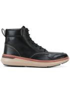 Armani Jeans Lace-up Ankle Boots - Black
