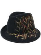Le Chapeau Printed Hat - Black