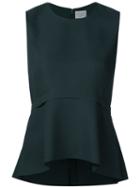 Grey Jason Wu Peplum Sleeveless Top
