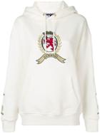 Tommy Jeans Repeat Crest Sleeve Hoodie - White