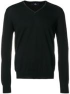 Fay V-neck Pullover - Black