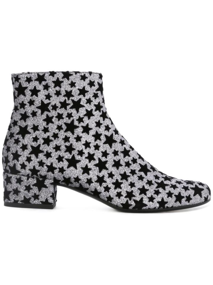 Saint Laurent Star Print Boots