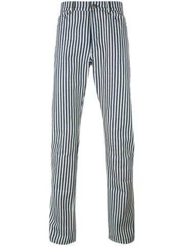 Proper Gang Striped Tapered Trousers, Men's, Size: 32, Black, Cotton