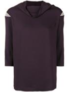 Fabiana Filippi Foldover Neck Blouse - Pink & Purple