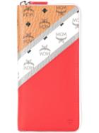 Mcm Colour Block Wallet - Red