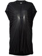 Rick Owens Stitch Detailed T-shirt, Women's, Size: 42, Black, Silk/viscose/acrylic/wool