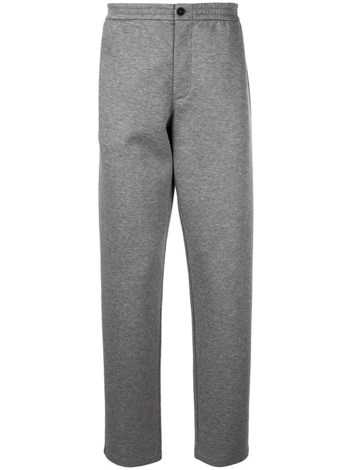 Giorgio Armani Press Stud Sweat Pants - Grey