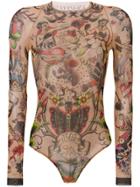 Dsquared2 Tattoo Print Body - Multicolour