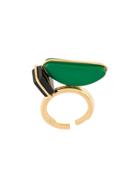 Marni Geometric Oversized Ring - Green