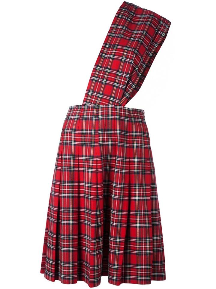 Comme Des Garçons Vintage Kilt Dungaree Skirt