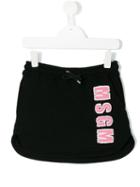 Msgm Kids - Logo Appliqué Skirt - Kids - Cotton - 6 Yrs, Black