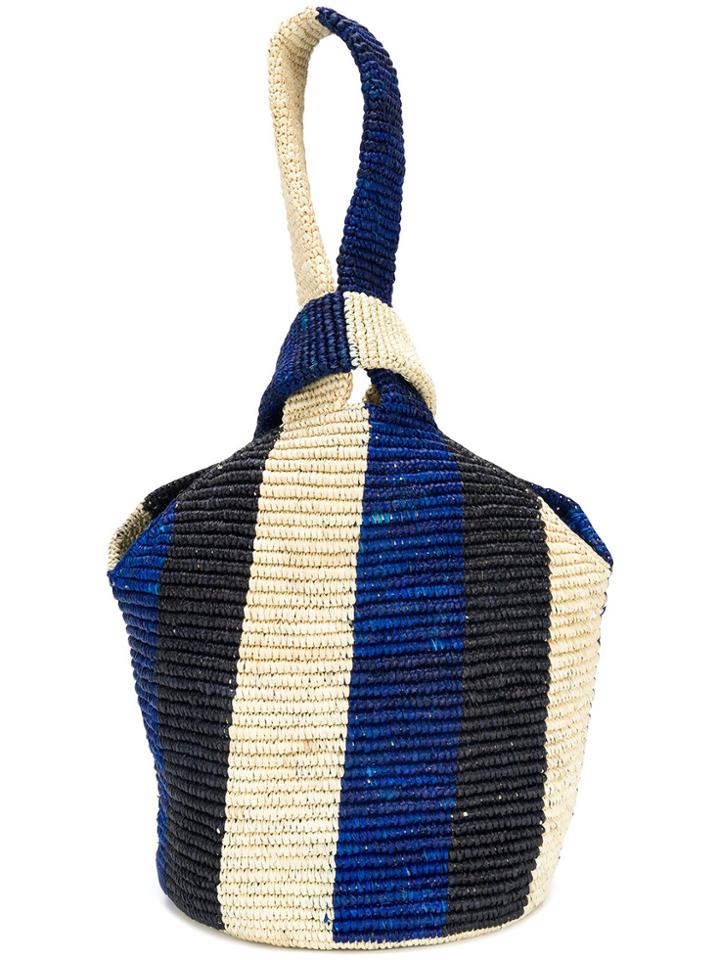 Sensi Studio Contrast Woven Tote - Multicolour