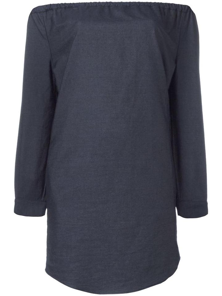 Rag & Bone /jean Off-shoulders Pocket Dress, Women's, Size: Small, Blue, Cotton