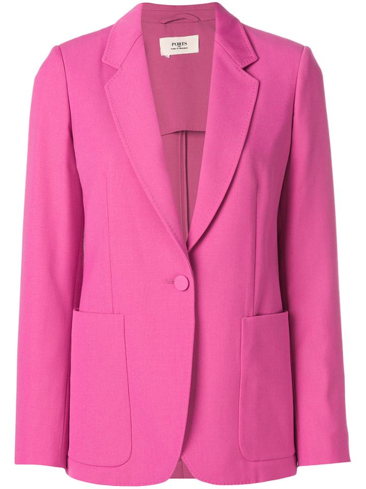 Ports 1961 Slim-fit Blazer - Pink & Purple