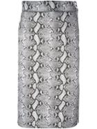 Adidas Originals Adidas Originals X Hyke Python Print Skirt, Women's, Size: 42, Nude/neutrals, Cotton/polyester