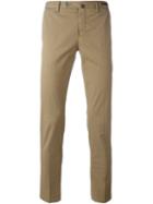 Pt01 Slim Chino Trousers, Men's, Size: 50, Brown, Cotton/linen/flax/spandex/elastane