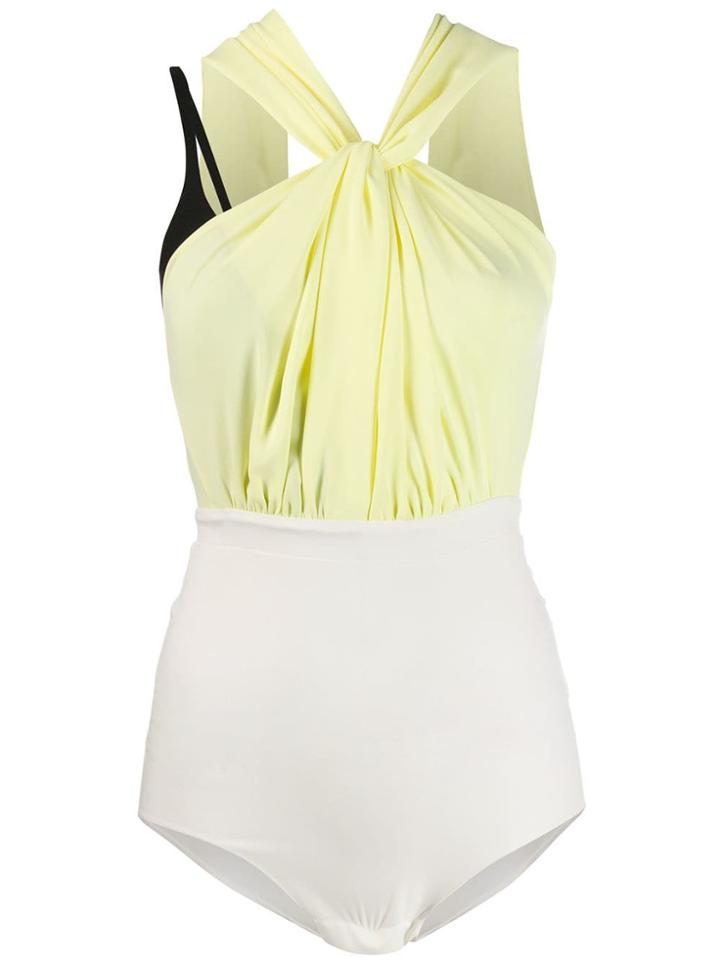 A.w.a.k.e. Mode Draped Effect Body - Yellow