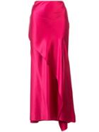 Jason Wu Asymmetric Side Slit Skirt - Red