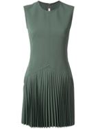 Dion Lee Annex Pleat Mini Dress - Green