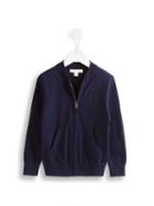 Burberry Kids Checked Elbow Patches Zip Cardigan