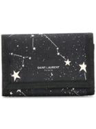 Saint Laurent Constellation Print Wallet - Black
