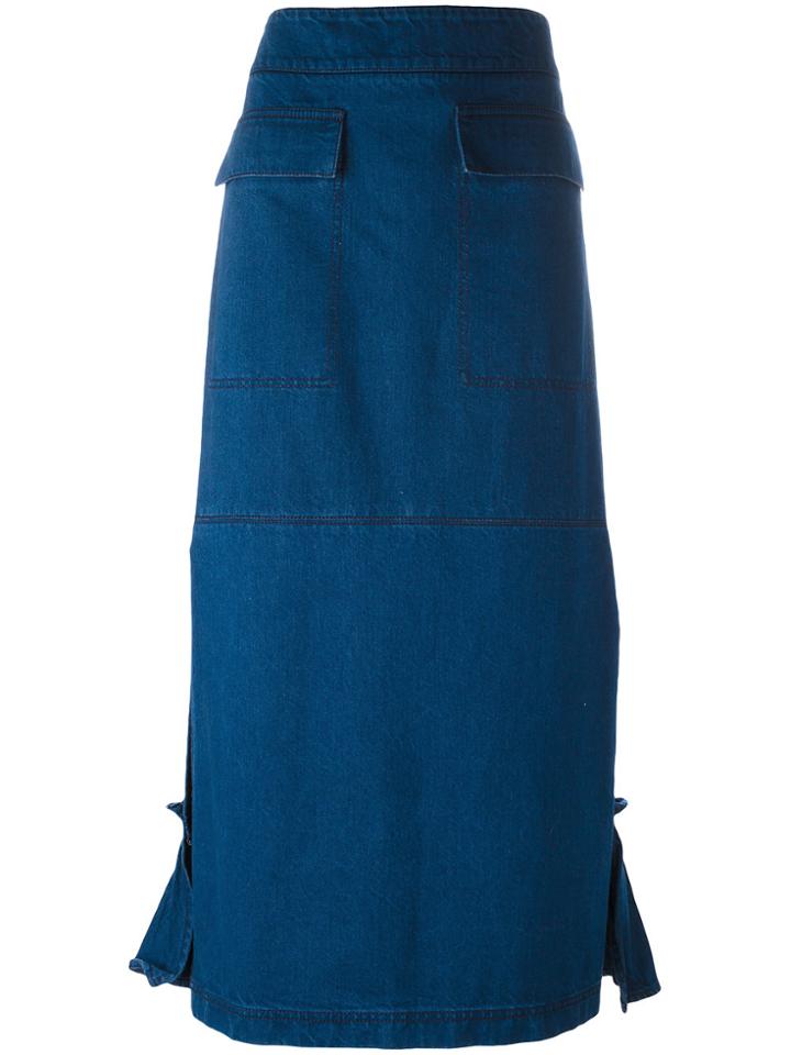 Marni Straight Skirt - Blue