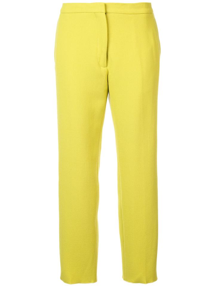 Rochas Cropped Trousers - Green
