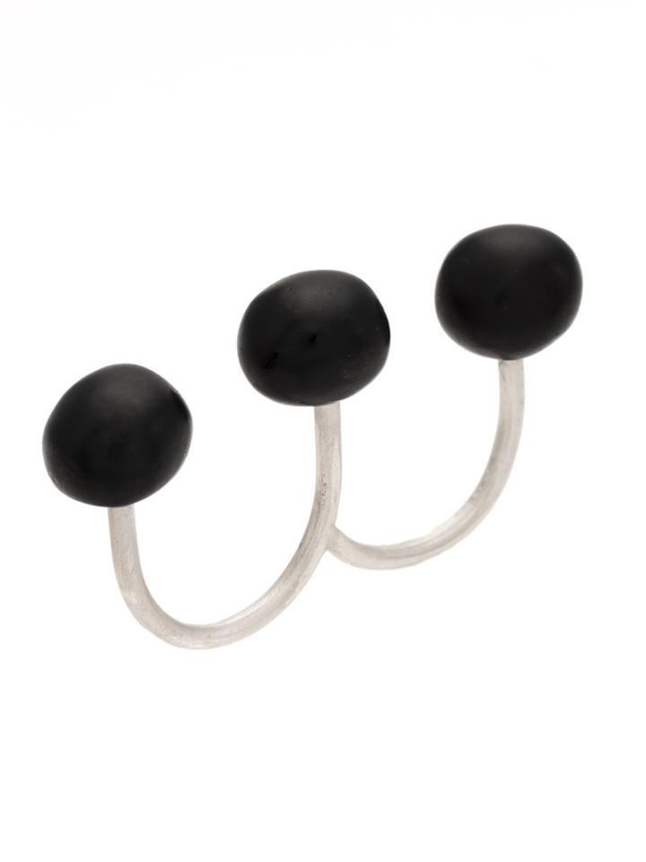 Uma Raquel Davidowicz 3 Spheres Ring - Black
