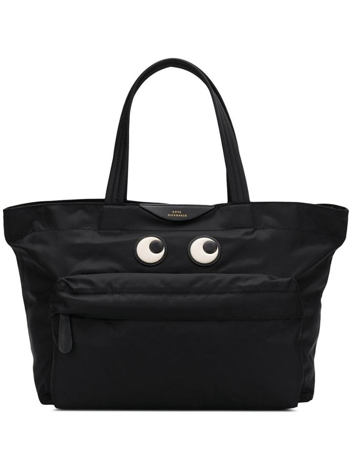 Anya Hindmarch Anya Hindmarch - Woman - Nylon Eyes Mid Tote - Black