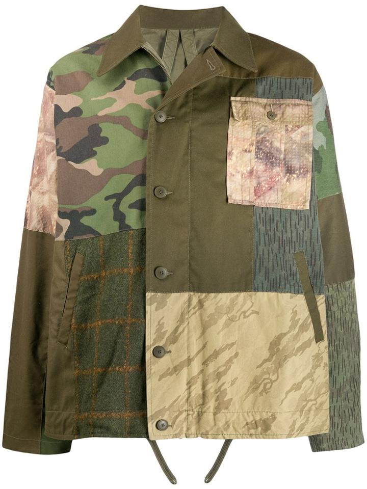 Maharishi Patchwork Shirt Jacket - Green