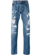 Philipp Plein - Denim Distressed Jeans - Men - Cotton - 32, Blue, Cotton