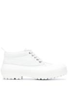 Jacquemus Mid Ankle Duck Boots - White