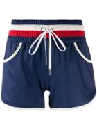 Perfect Moment Drawstring Resort Shorts - Blue