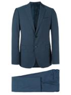 Armani Collezioni Three-piece Suit, Men's, Size: 52, Blue, Acetate/viscose/virgin Wool