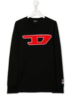 Diesel Kids Teen Logo Sweatshirt - Black