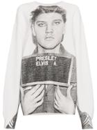 R13 Elvis Mugshot Print Sweatshirt - White